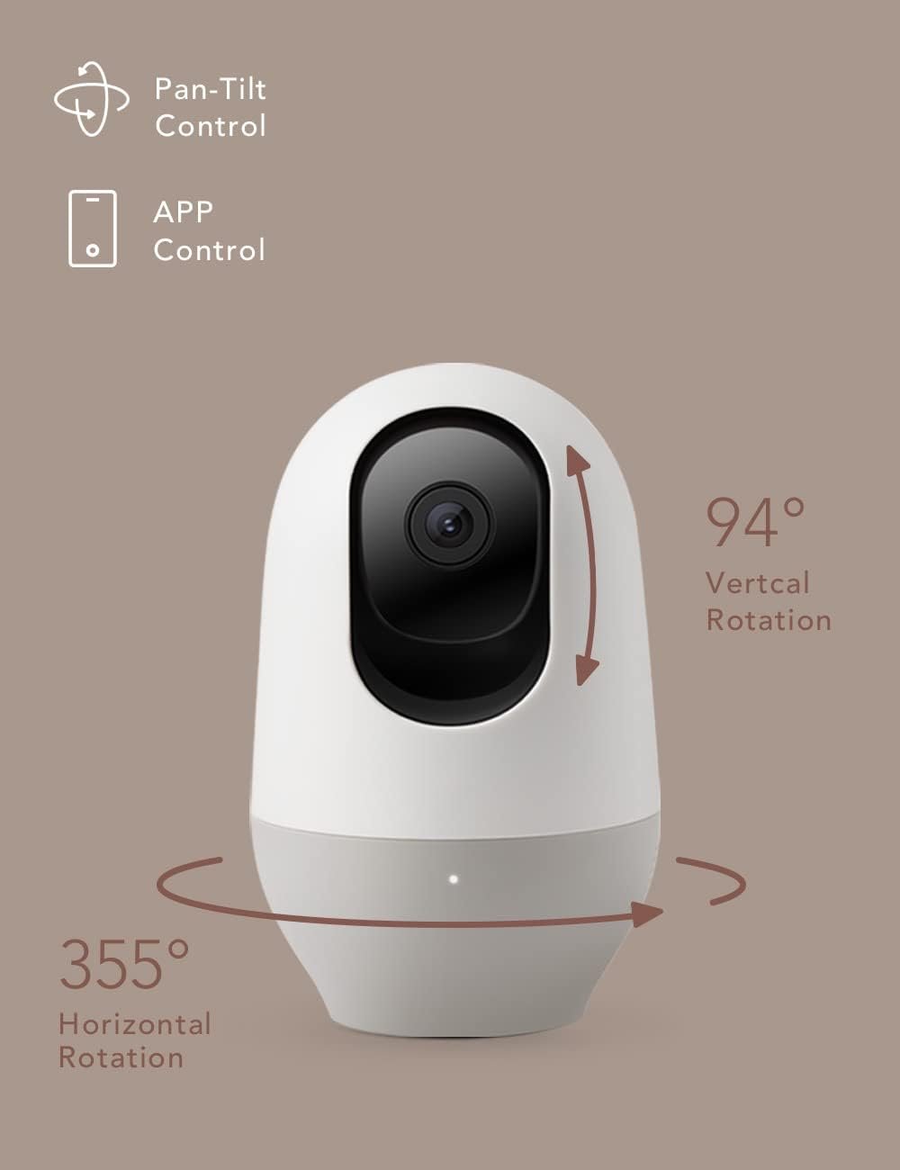 2K WiFi Baby Monitor – Night Vision, 360° Tracking, Two-Way Audio & Alexa Compatible - Image 4